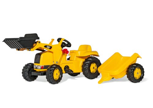 Rolly Toys Traktor Cat Z Łyżką I Przyczepą Rollykid zdjęcie 1