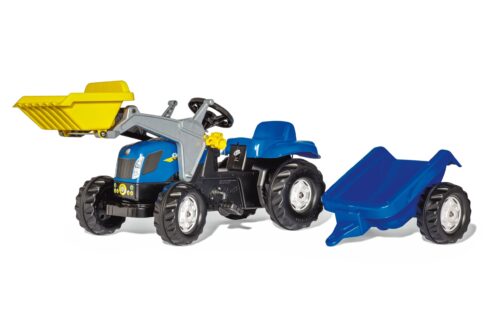 Rolly Toys Traktor New Holland Agriculture Z Łyżka I Przyczepą Rollykid zdjęcie 2