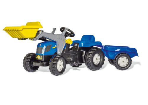 Rolly Toys Traktor New Holland Agriculture Z Łyżka I Przyczepą Rollykid zdjęcie 1