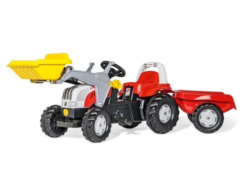 Rolly Toys traktor Steyr 6165 CVT z łyżką i przyczepą rollyKid zdjęcie 2