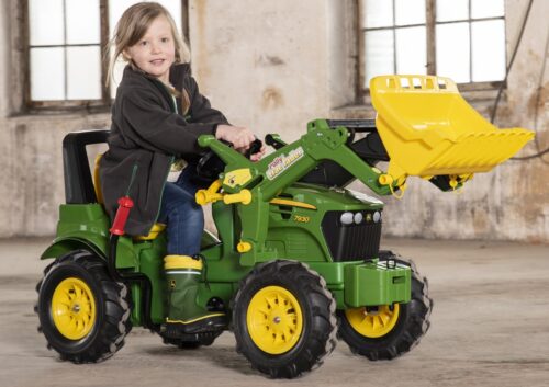 Rolly Toys traktor John Deere 7930 z łyżką i pompowanymi kołami rollyFarmtrac zdjęcie 2