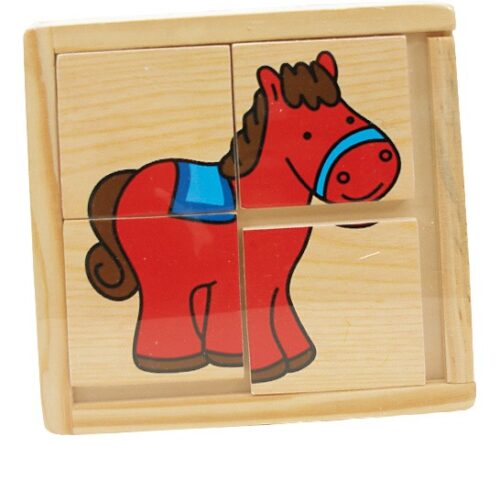 Top Bright puzzle drewniane w pudełku - na wsi 24 el. zdjęcie 9