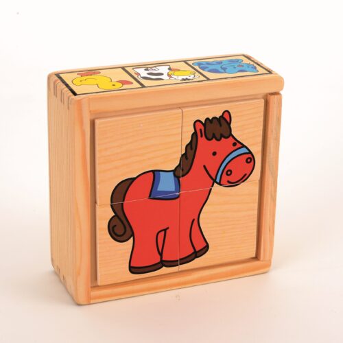 Top Bright puzzle drewniane w pudełku - na wsi 24 el. zdjęcie 8