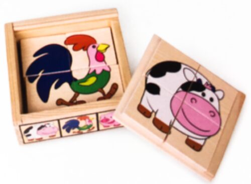 Top Bright puzzle drewniane w pudełku - na farmie 24 el. zdjęcie 9
