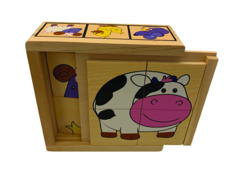 Top Bright puzzle drewniane w pudełku - na farmie 24 el. zdjęcie 6