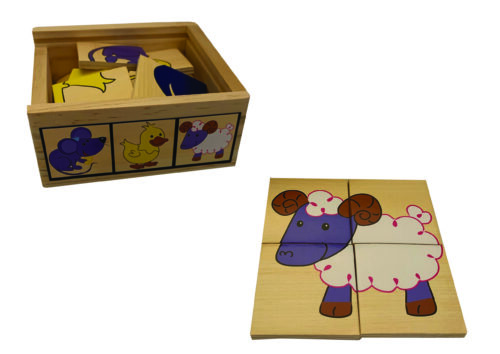 Top Bright puzzle drewniane w pudełku - na farmie 24 el. zdjęcie 5
