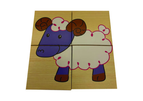 Top Bright puzzle drewniane w pudełku - na farmie 24 el. zdjęcie 4