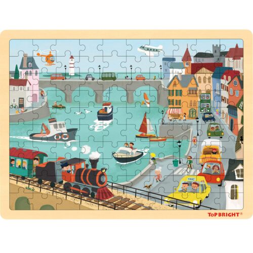 Top Bright puzzle drewniane - port 100 el. zdjęcie 9