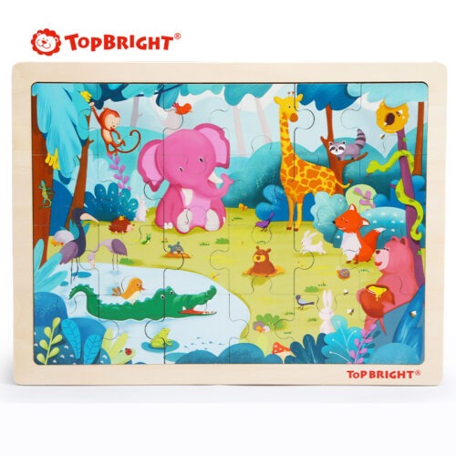Top Bright puzzle drewniane - dżungla 24 el. zdjęcie 3