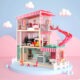 Top Bright duży drewniany domek dla lalek z basenem miniaturka 3
