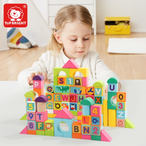 Top Bright klocki drewniane ABC 100 el. zdjęcie 6