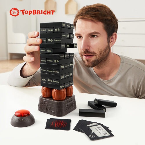 Top Bright drewniana gra - wybuchowa wieża Czarna zdjęcie 8
