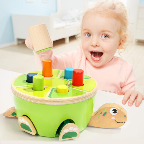 Top Bright drewniany żółw do przebijania zdjęcie 12
