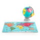Top Bright puzzle drewniane - mapa świata w globusie ANG miniaturka 1