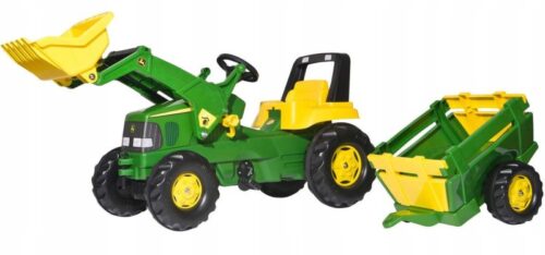 Rolly Toys traktor z łyżką i przyczepą John Deere rollyJunior zdjęcie 1